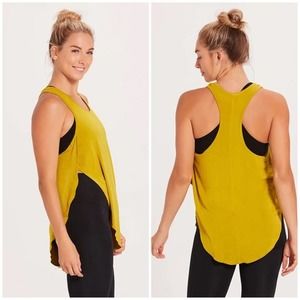 Niyama Sol split tunic tank top chartreuse XL